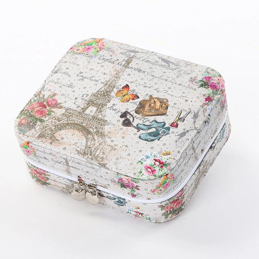 Double-Layer Jewelry Storage Box Simple Earrings Hairpin Necklace Compartment Storage Box Jewelry-Bijou Crush