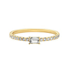 925 Sterling Silver Zircon Square Rings-Bijou Crush