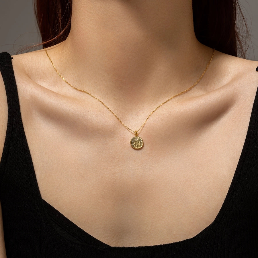 Personalized Vibes 925 Sterling Silver Zircon Inlay Letter Pendant Necklace-Bijou Crush