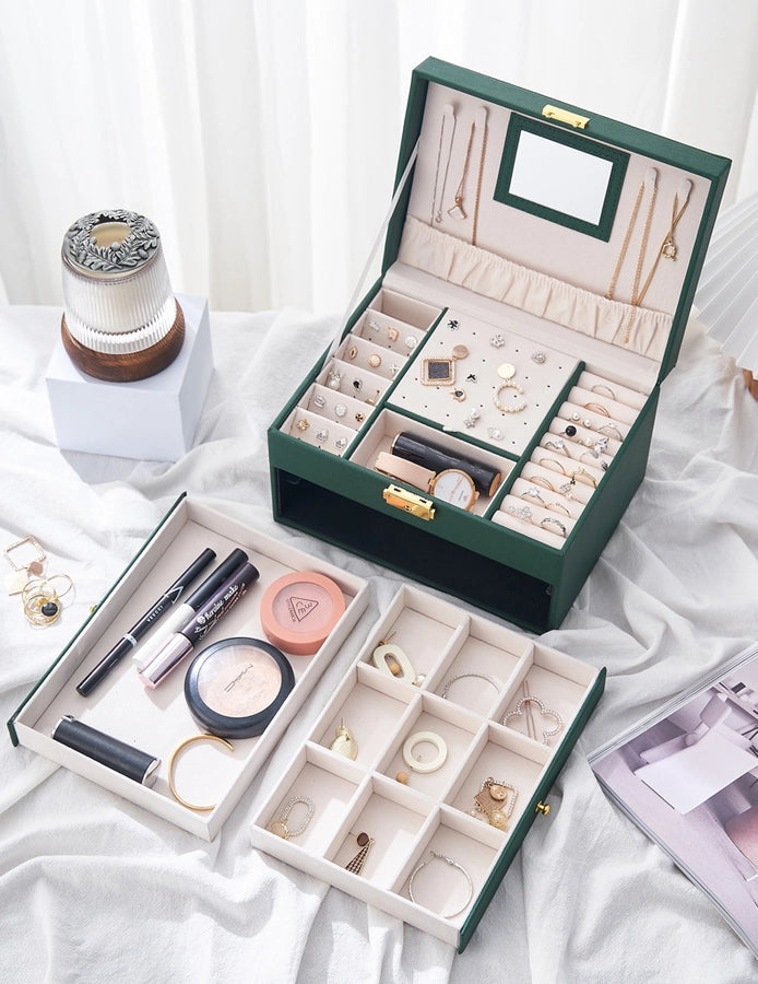 Three-layer Drawer Multi-function Storage Jewelry Box-Bijou Crush