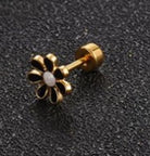 Simple Style Flower 304 Stainless Steel No Inlaid Earrings Ear Studs-Bijou Crush