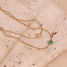 Classic Round Zircon Necklace in 18K Gold-Plated 304 Stainless Steel-Bijou Crush