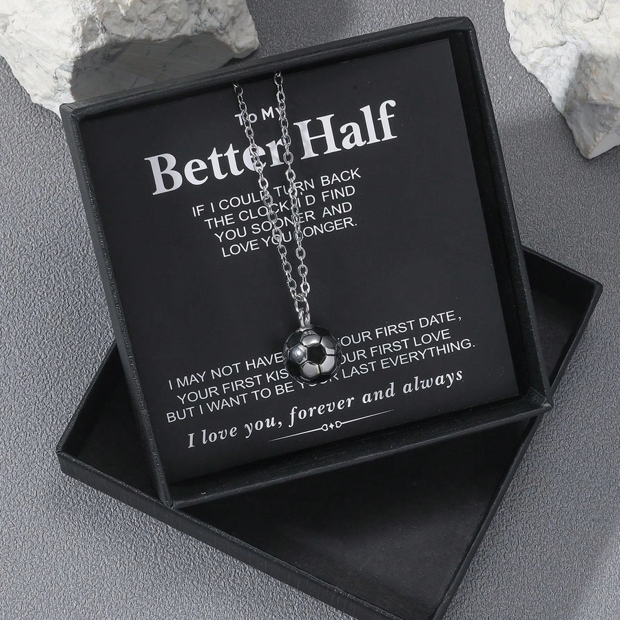 Casual Basketball Football Stainless Steel Enamel Unisex Pendant Necklace-Bijou Crush