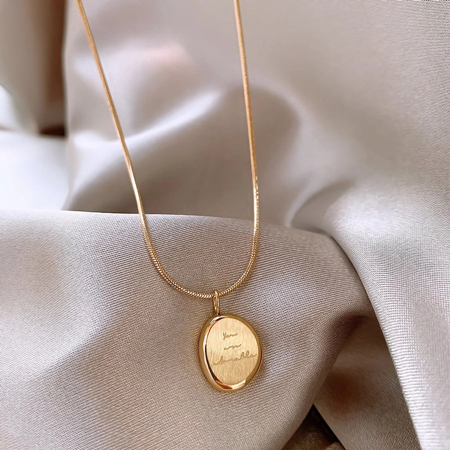 Letter Pendant 18K Gold-Plated Stainless Steel Chic-Bijou Crush