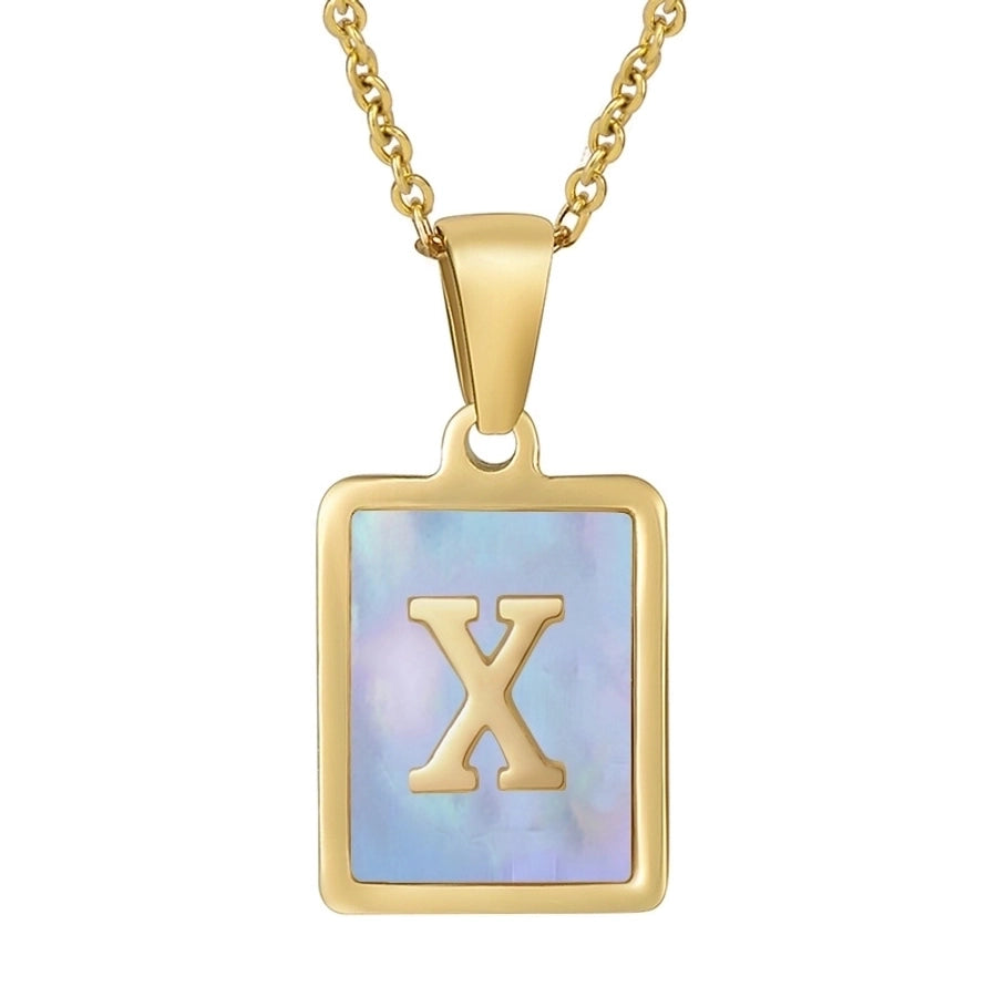 Fashion Letter Titanium Steel Necklace-Bijou Crush