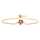 Fashion Flower Copper Zircon Bracelets-Bijou Crush