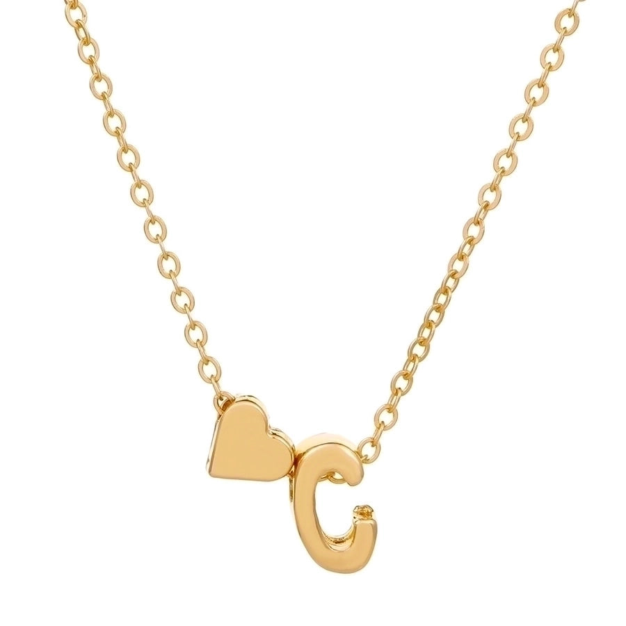 Love 26 English Alphabet Simple Alloy Necklace-Bijou Crush