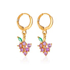 Fruit Plating Copper Artificial Gemstones Earrings-Bijou Crush