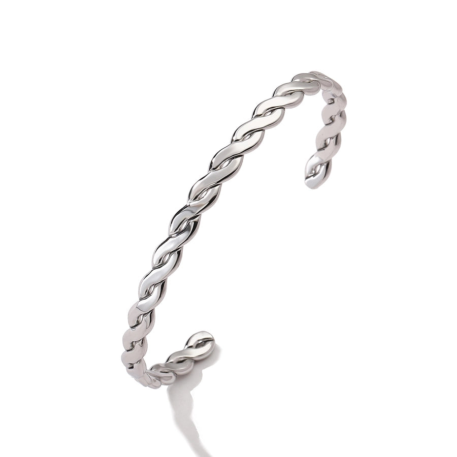 Simple Style Commute Geometric 304 Stainless Steel Cuff Bracelets-Bijou Crush
