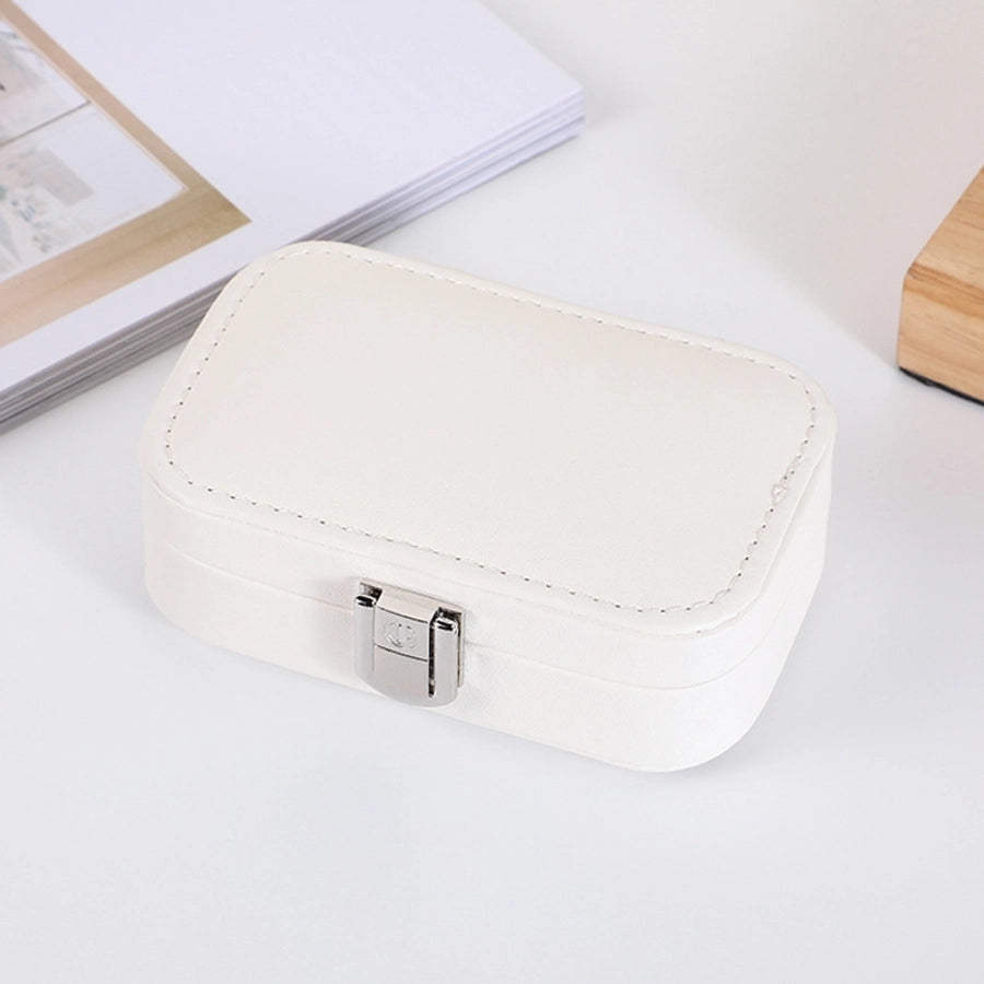Elegant Solid Color Pu Leather Jewelry Boxes-Bijou Crush