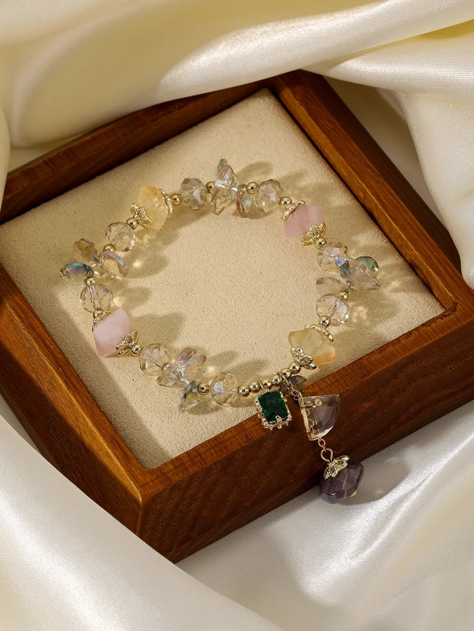Elegant Simple Style Geometric Freshwater Pearl Opal Copper Beaded Women's Bracelets-Bijou Crush