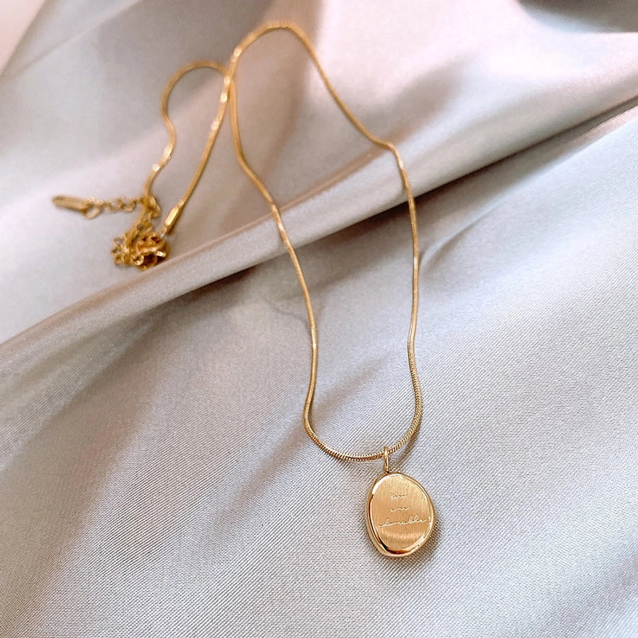 Letter Pendant 18K Gold-Plated Stainless Steel Chic-Bijou Crush