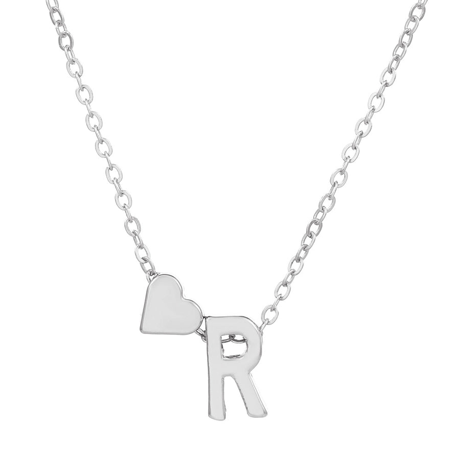 Love 26 English Alphabet Simple Alloy Necklace-Bijou Crush