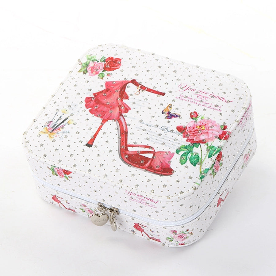 Double-Layer Jewelry Storage Box Simple Earrings Hairpin Necklace Compartment Storage Box Jewelry-Bijou Crush