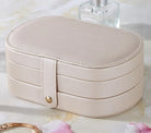 Retro Solid Color Pu Leather Jewelry Boxes-Bijou Crush