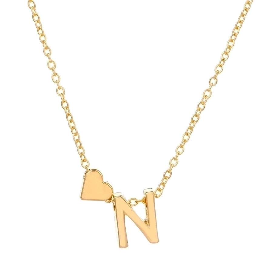 Love 26 English Alphabet Simple Alloy Necklace-Bijou Crush