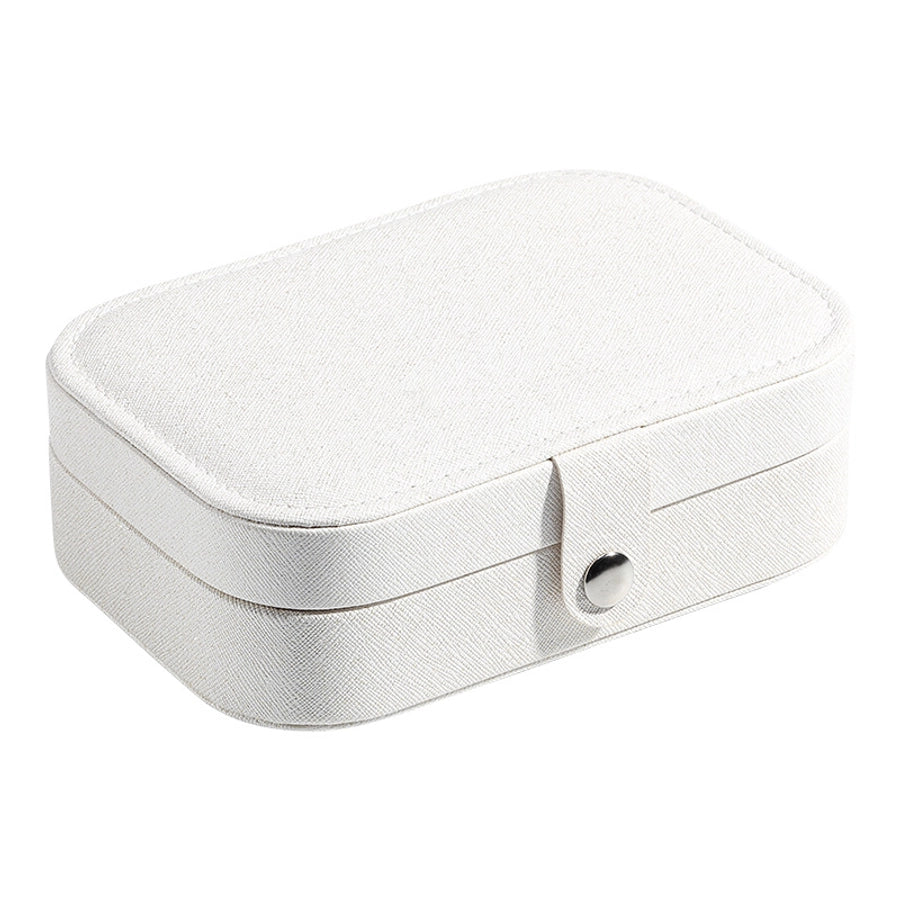 Retro Solid Color Leather Jewelry Box-Bijou Crush