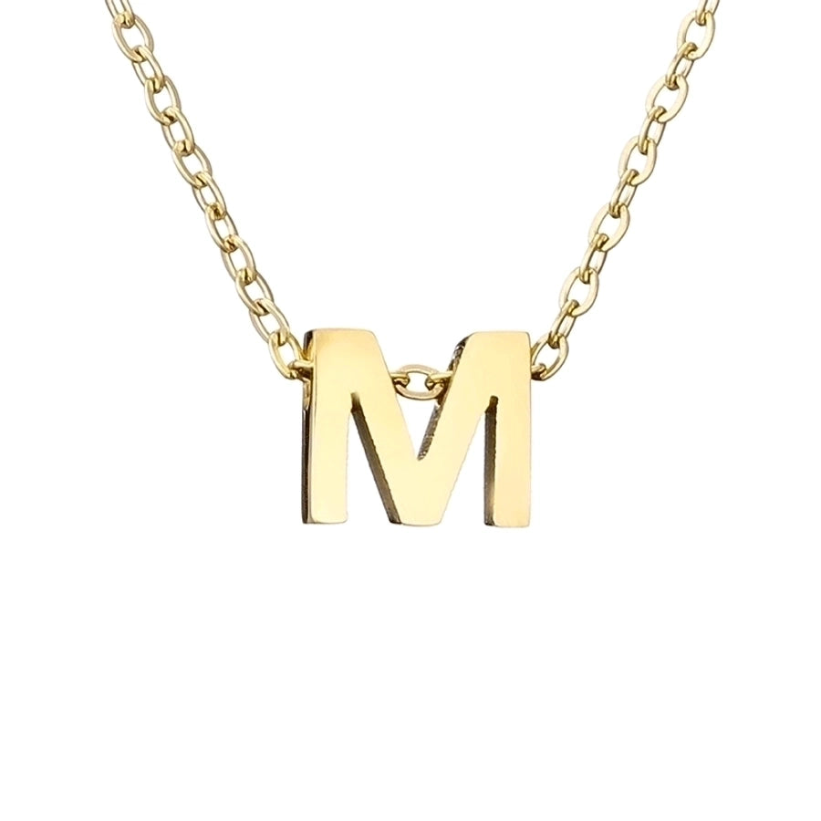 Letter Stainless Steel Titanium Plating Necklace-Bijou Crush