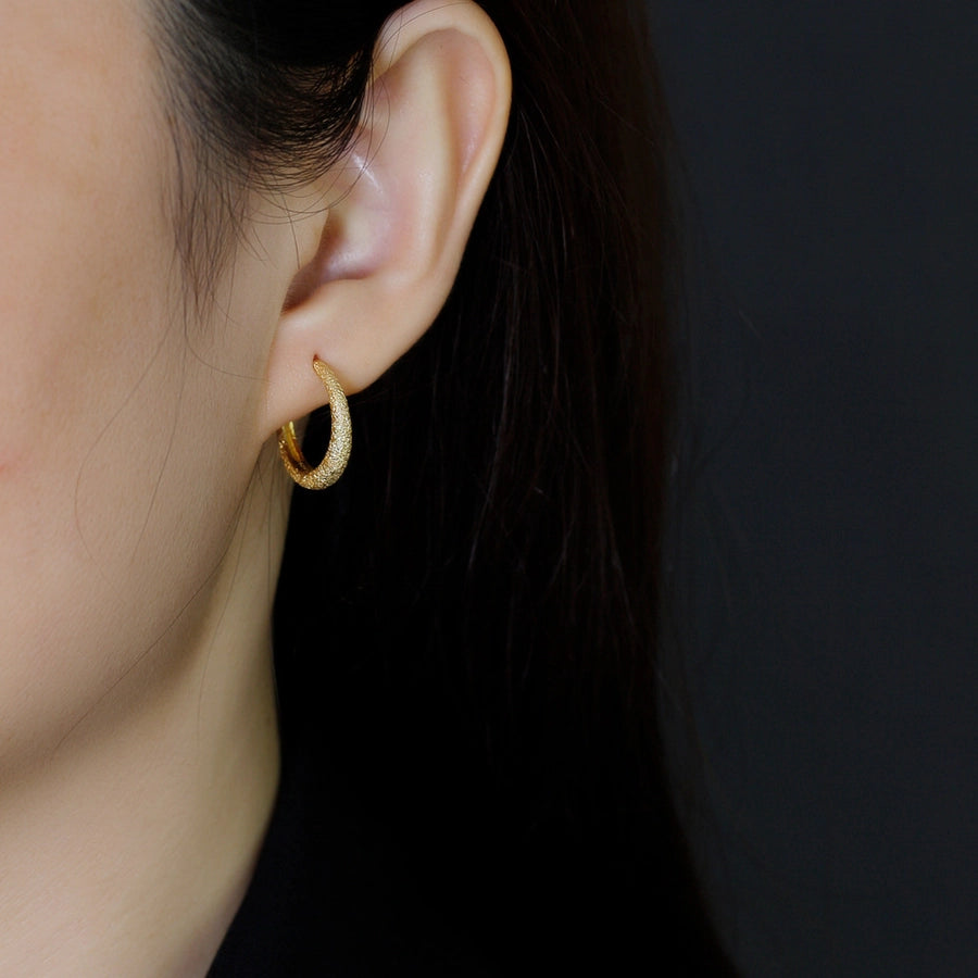 925 Sterling Silver Geometric Hoop Earrings-Bijou Crush