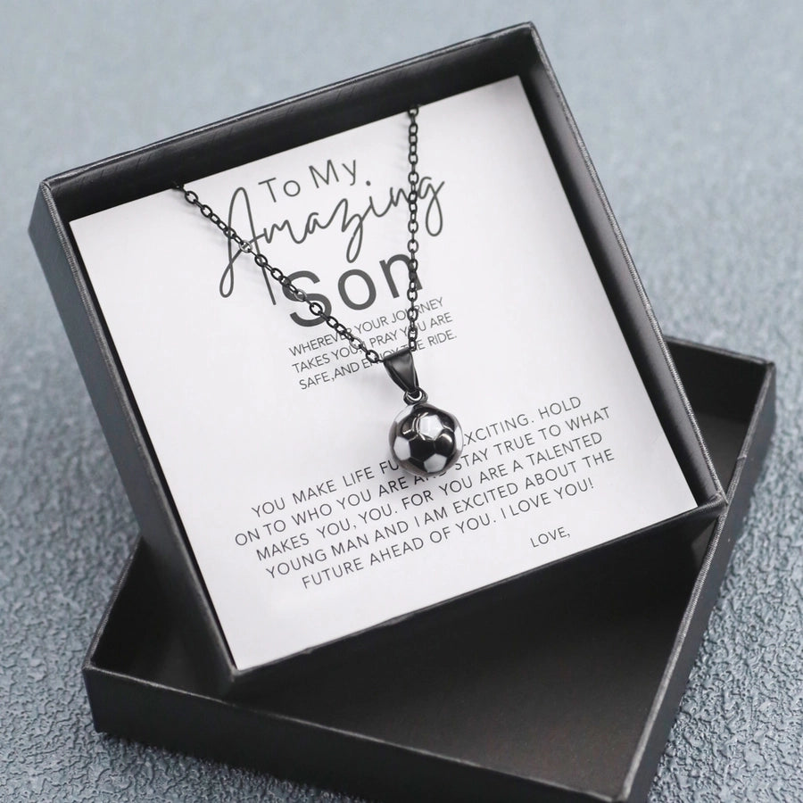 Casual Basketball Football Stainless Steel Enamel Unisex Pendant Necklace-Bijou Crush