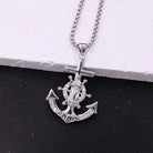 Simple Style Anchor Copper Polishing Plating Zircon-Bijou Crush