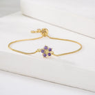 Fashion Flower Copper Zircon Bracelets-Bijou Crush