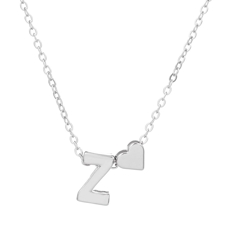 Love 26 English Alphabet Simple Alloy Necklace-Bijou Crush