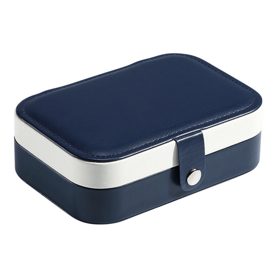 Retro Solid Color Leather Jewelry Box-Bijou Crush