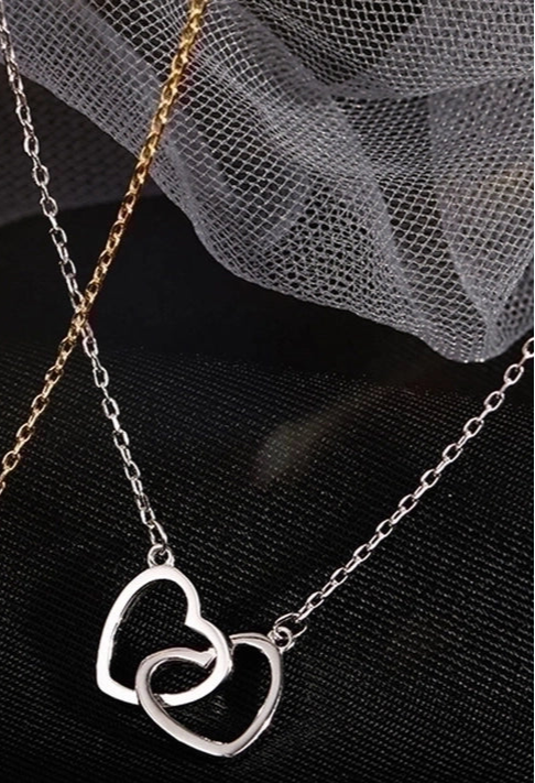 Timeless Heart Necklace 304 Stainless Steel 18K Gold Plated-Bijou Crush
