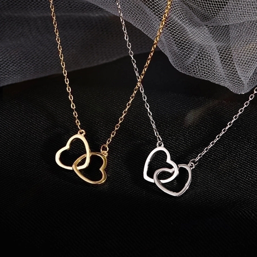 Timeless Heart Necklace 304 Stainless Steel 18K Gold Plated-Bijou Crush