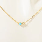 Retro Vibes Pendant Necklace - 18K Gold-Plated Stainless Steel with Sparkly Zircon-Bijou Crush