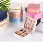 Simple Style Solid Color Leather Jewelry Boxes-Bijou Crush