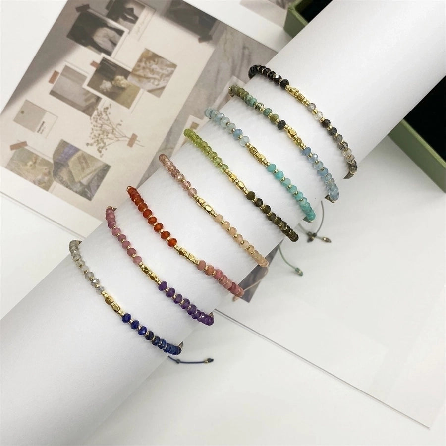 Fashion Round Beaded Natural Stone Knitting Bracelet-Bijou Crush