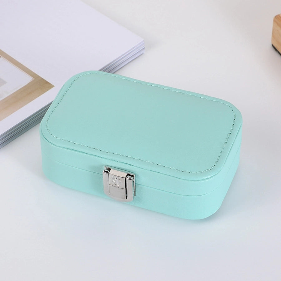 Elegant Solid Color Pu Leather Jewelry Boxes-Bijou Crush