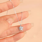 Pentagram Charm Cable Chain Necklace-Bijou Crush