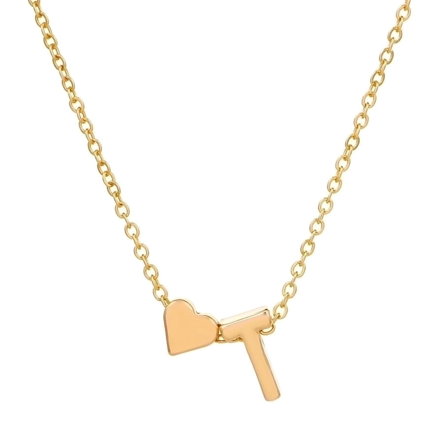 Love 26 English Alphabet Simple Alloy Necklace-Bijou Crush