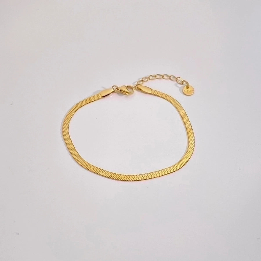 Minimalist Shine: Geometric Gold-Plated Bracelet-Bijou Crush