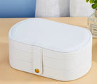 Retro Solid Color Pu Leather Jewelry Boxes-Bijou Crush
