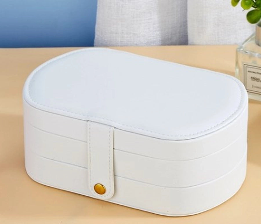 Retro Solid Color Pu Leather Jewelry Boxes-Bijou Crush