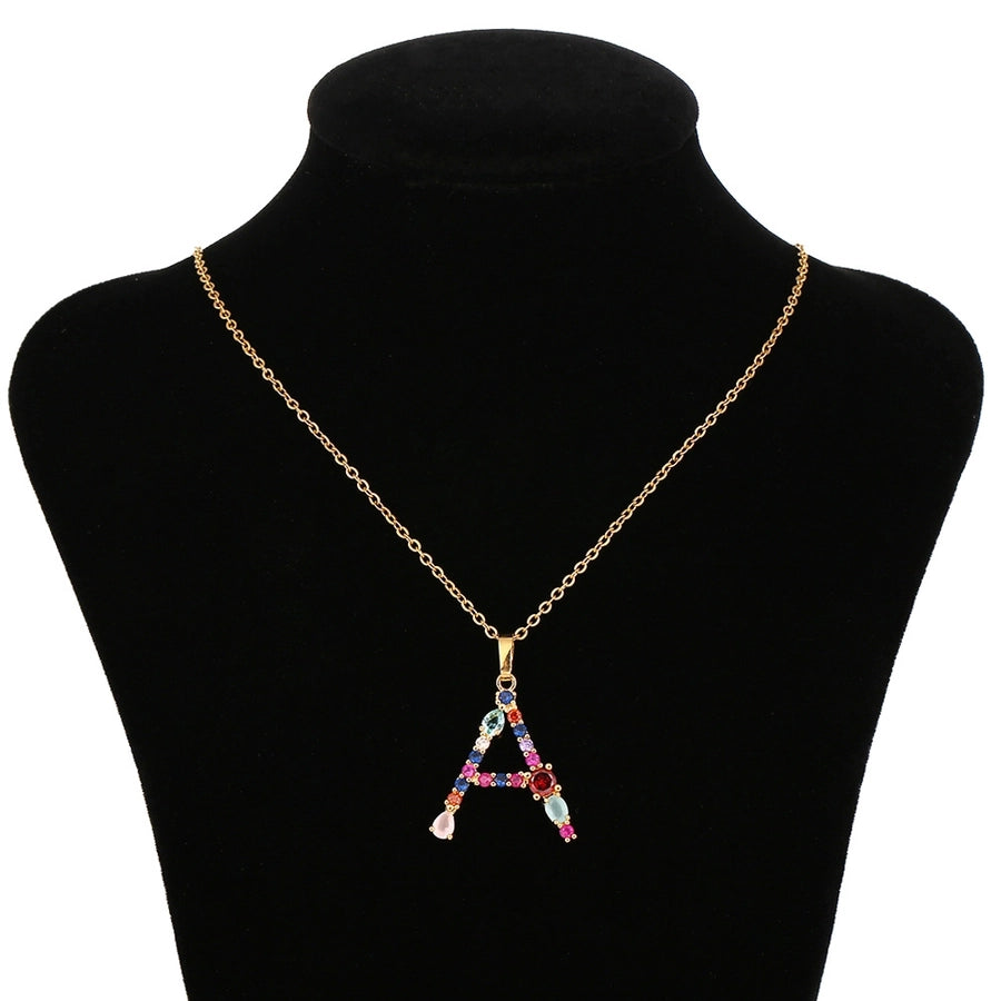 Copper Letter Copper Necklaces-Bijou Crush