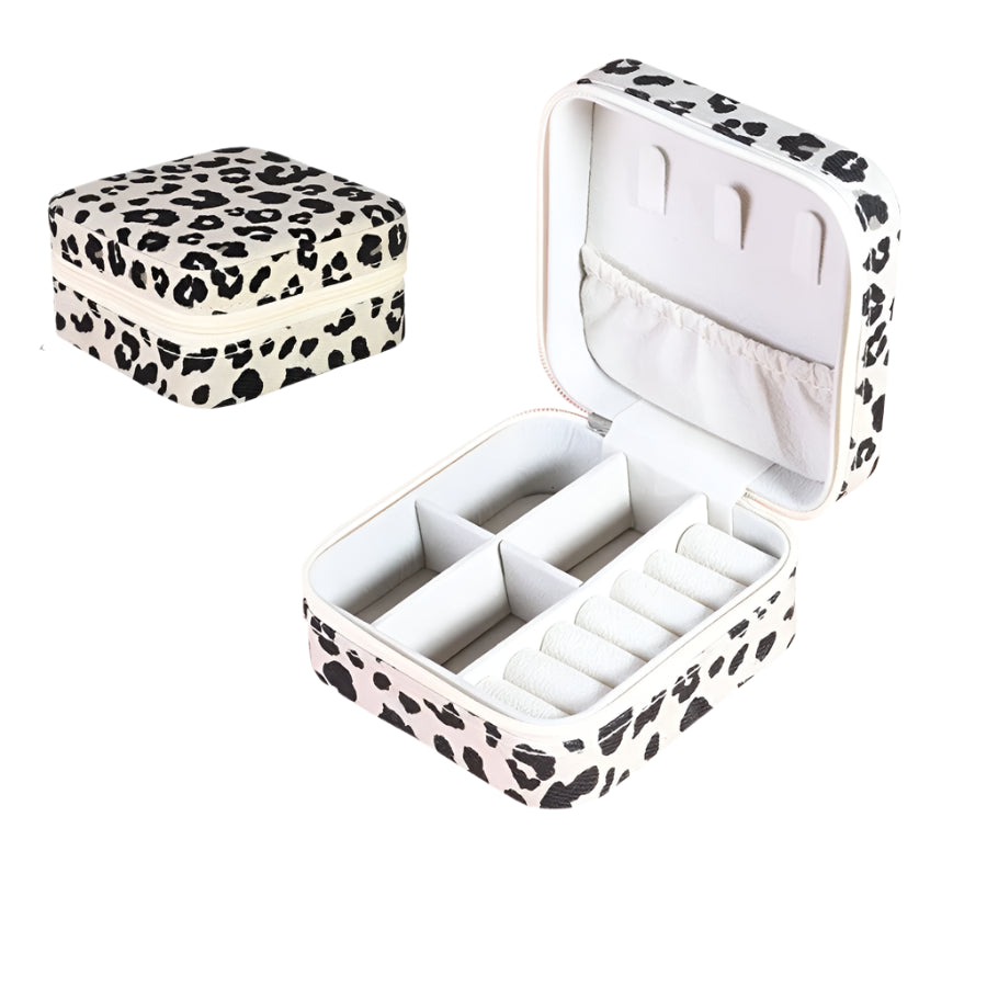 Flannel Casual Leopard Jewelry Boxes-Bijou Crush