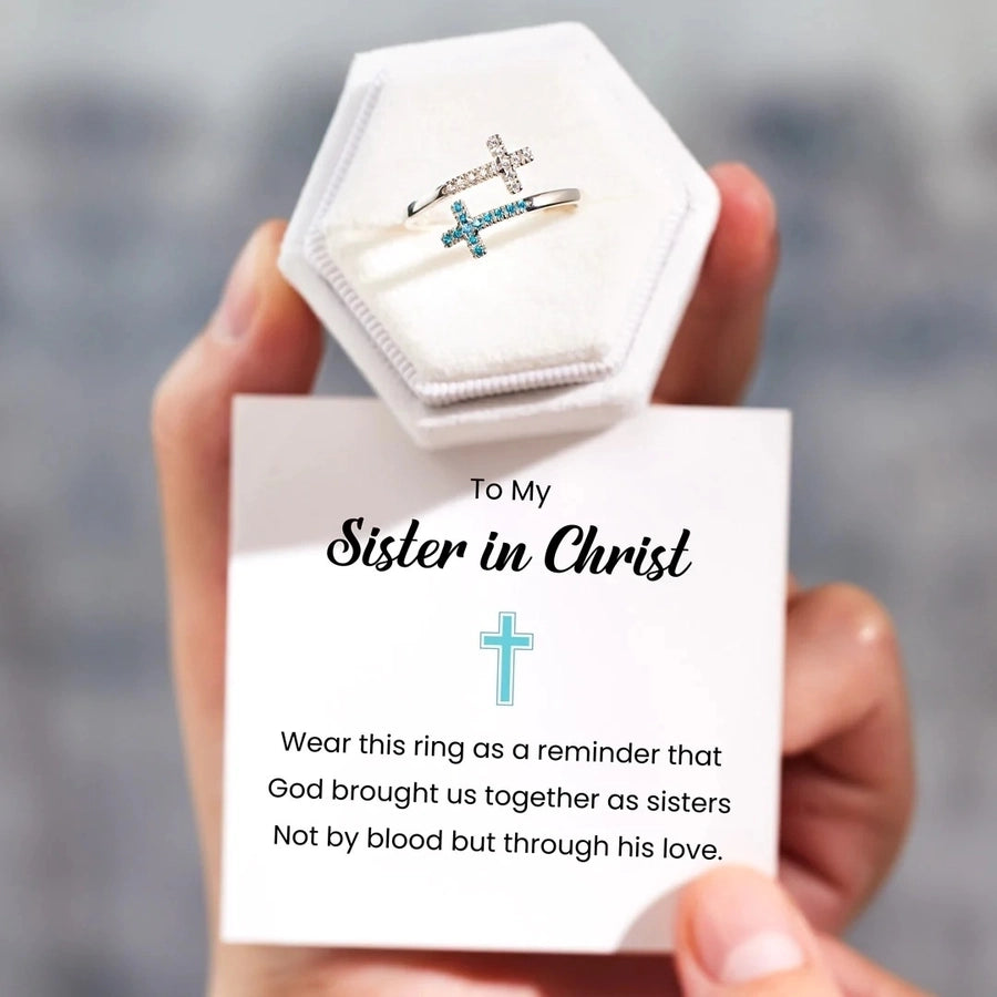 Cross It Off 925 Sterling Silver Zircon Open Rings-Bijou Crush