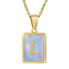 Fashion Letter Titanium Steel Necklace-Bijou Crush