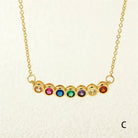 Round Zircon Pendant Necklace – 18K Gold-Plated Copper Elegance-Bijou Crush