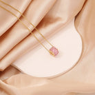 Classic Square Jewelry in 304 Stainless Steel Diamond - 18K Gold Plated Necklace-Bijou Crush