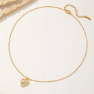 Sweet Heart Shape 304 Stainless Steel Copper Zircon 18K Gold Plated Inlay Pendant Necklace-Bijou Crush