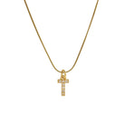 Blingy Letter Charm Snatched Snake Chain Necklace-Bijou Crush