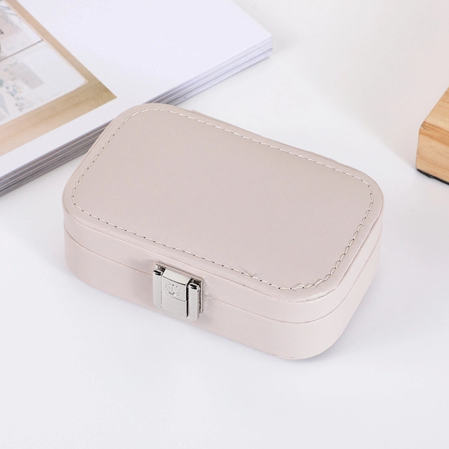Elegant Solid Color Pu Leather Jewelry Boxes-Bijou Crush