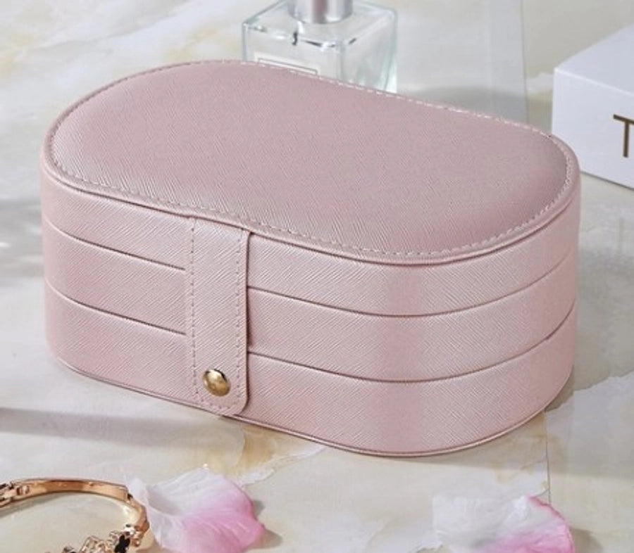 Retro Solid Color Pu Leather Jewelry Boxes-Bijou Crush