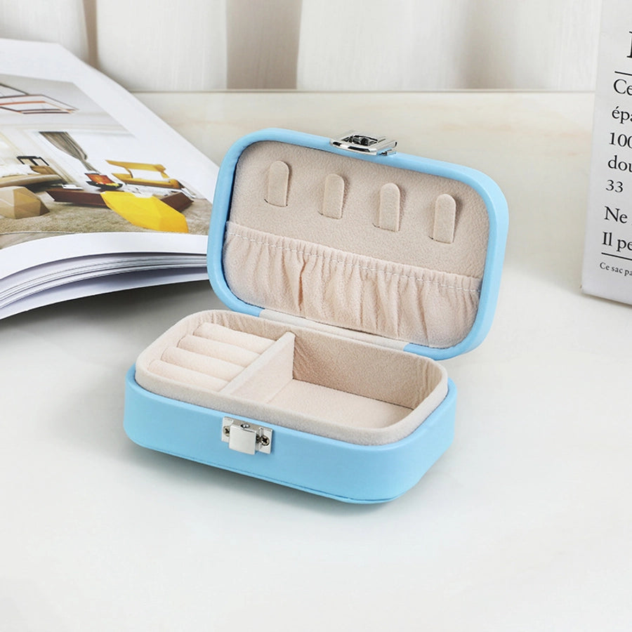 Elegant Solid Color Pu Leather Jewelry Boxes-Bijou Crush